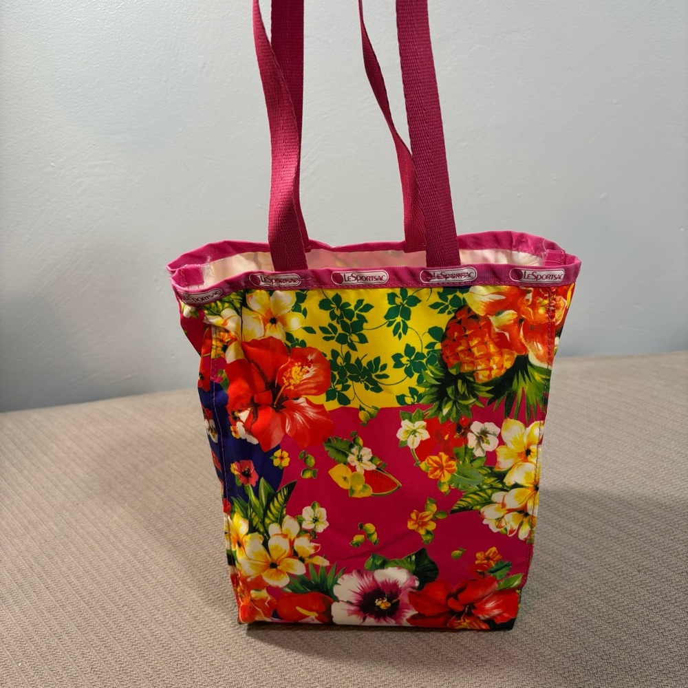 LeSportsac Small Floral Tote Bag - Waterproof Lining